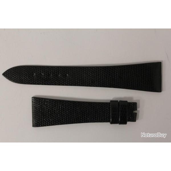 Bracelet montre Universal Gen�ve l�zard noir 22 mm vintage