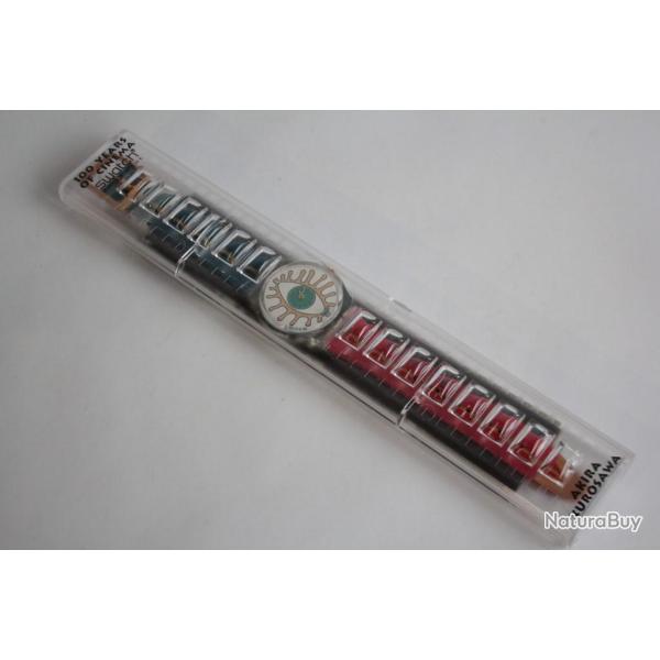SWATCH Montre Eiga Shi Akira Kuosawa Set 100 ans du cin�ma