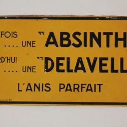 Plaque publicitaire Absinthe Delavelle L'anis parfait