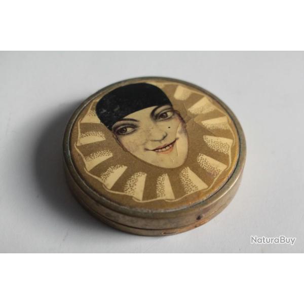 TOKALON ancienne bo�te � poudre Poudrier art d�co