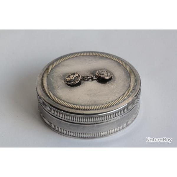 Christian DIOR Boite ronde Boutons de manchettes