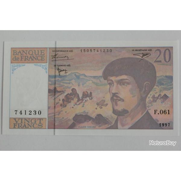 Billet 20 Francs Debussy 1997 F.061 France neuf