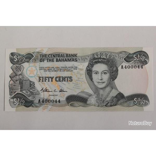 Billet 1/2 Dollar Bahamas 1984 neuf