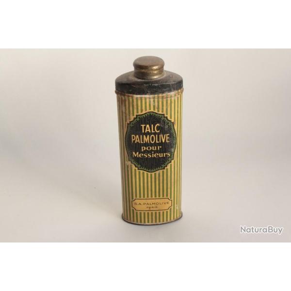 Ancienne bo�te publicitaire Talc Palmolive pour messieurs