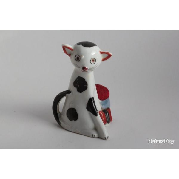 Pique aiguilles Chat porcelaine Japon