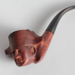 Pipe bois sculpt&eacute; Napol&eacute;on Courrieu Cogolin