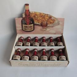 Coffret pr&eacute;sentoir publicit&eacute; vintage Grand Marnier Luxe 12 Mignonnettes