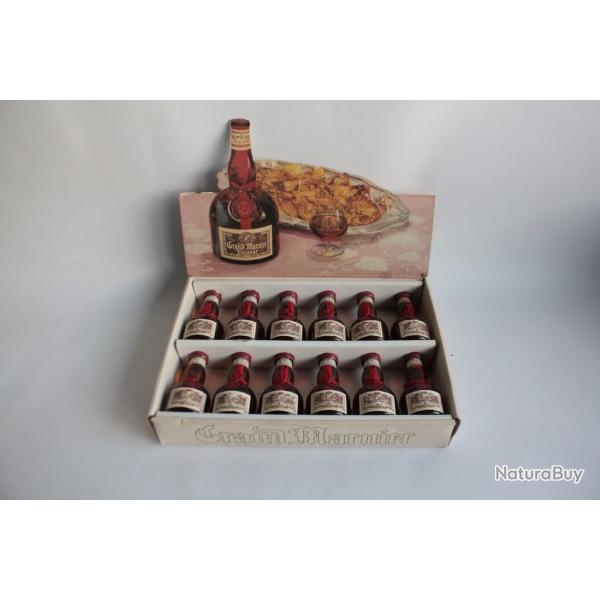 Coffret pr�sentoir publicit� vintage Grand Marnier Luxe 12 Mignonnettes