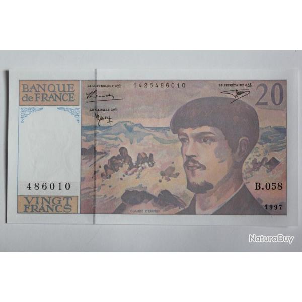 Billet 20 Francs Debussy 1997 B.058 France neuf