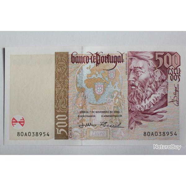 Billet 500 Escudos Portugal 2000 neuf