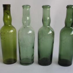 Lot 4 ancienne bouteilles Arquebuse Benedicta st Genis Laval