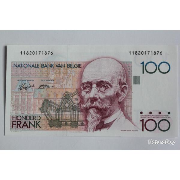 Billet 100 Francs Hendrik Beyaert Belgique neuf