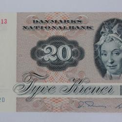 Billet 20 Kroner Danemark type 1972-1979 neuf