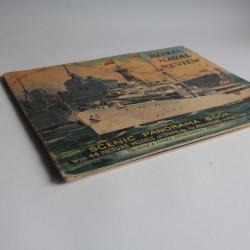 Livre scène panoramique royal naval review raphael tuck