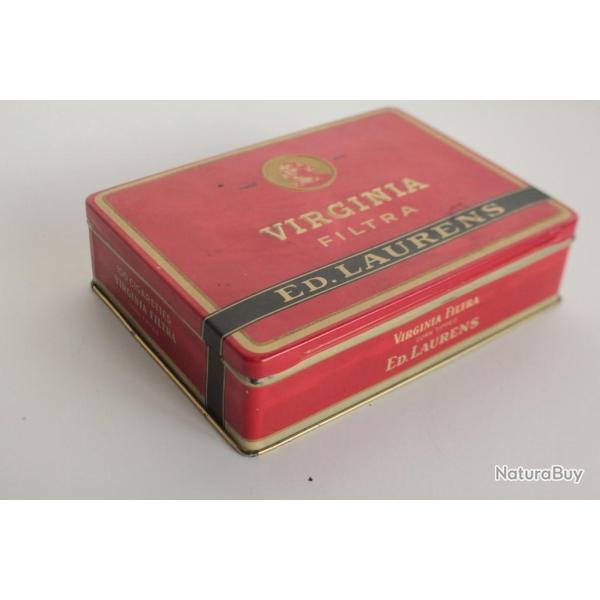 Boite a cigarettes t�le lithographi�e ED. LAURENS Virginia Filtra tabac