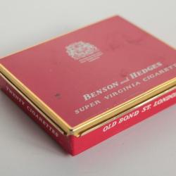 Boite a cigarettes tôle lithographiée Benson and Hedges Virginia