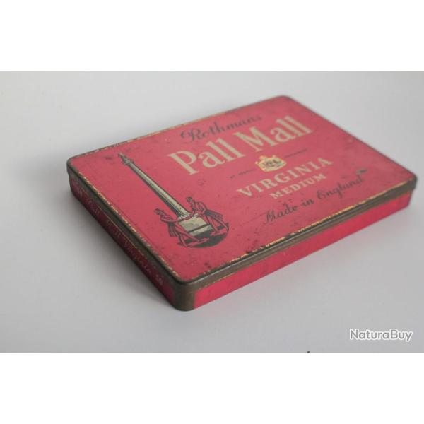 Boite � cigarettes t�le lithographi�e Rothmans Pall Mall Virginia