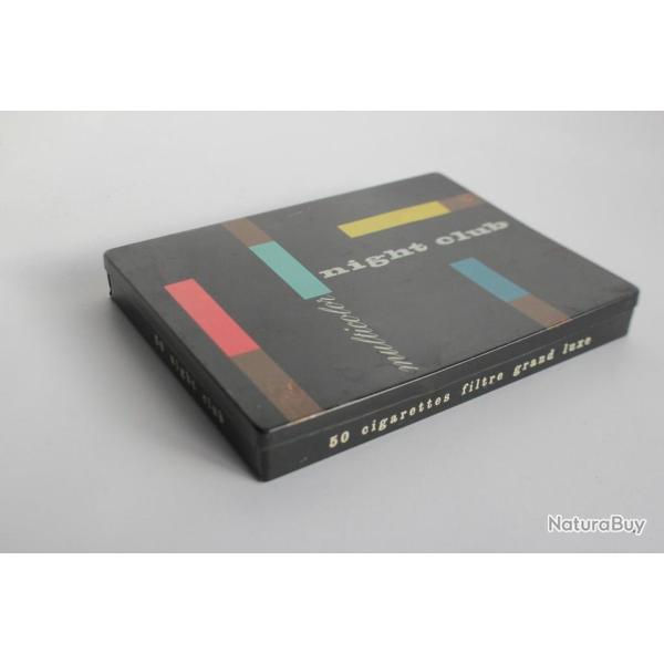 Boite � cigarettes t�le lithographi�e Night club multicolor