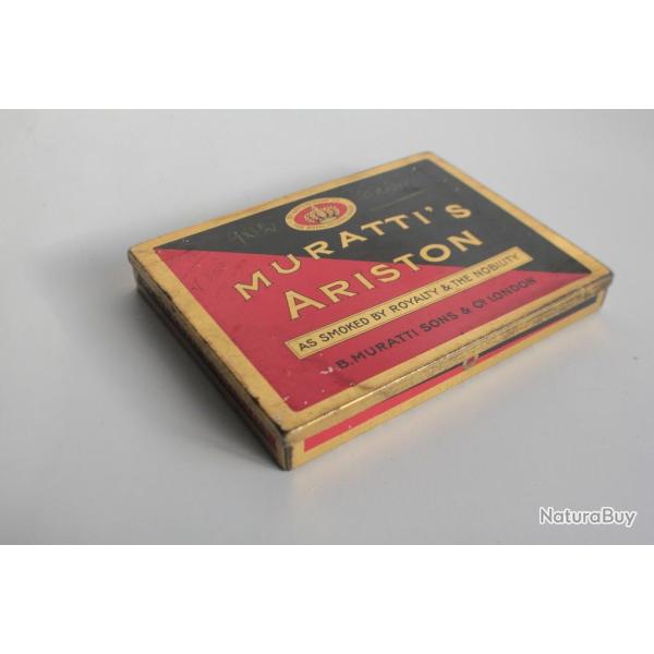 Bo�te � Cigarettes t�le Muratti's Ariston gold tipped