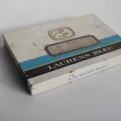 Boite a cigarettes t&ocirc;le lithographi&eacute;e ED. LAURENS Bleu tabac