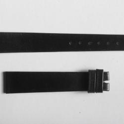Bracelet montre Universal Gen&egrave;ve noir 15 mm vintage