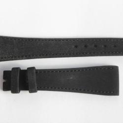 Bracelet montre Universal Gen&egrave;ve velours noir 18 mm vintage