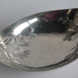 Corbeille &agrave; fruits m&eacute;tal argent&eacute; M&ucirc;res