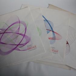 Lot 7 Affiches publicitaires Caran d'ache stylo Fibralo