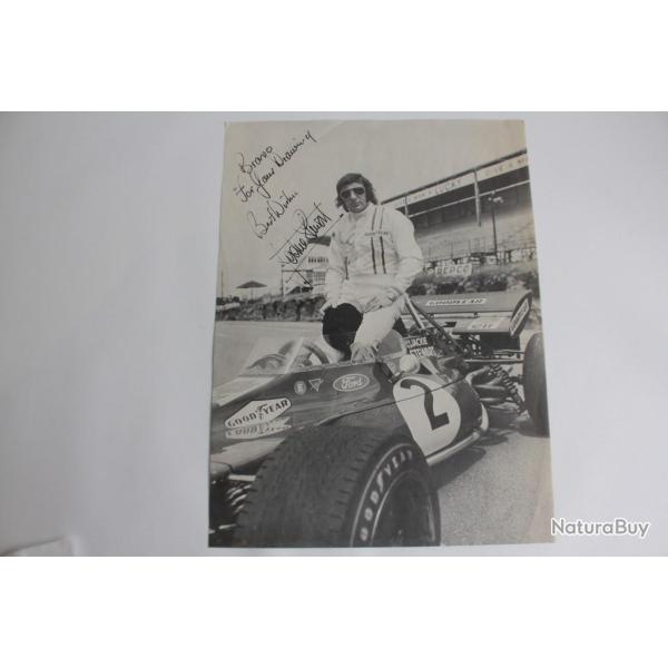 Affiche automobile F1 Jackie stewart avec envoi d�dicac�