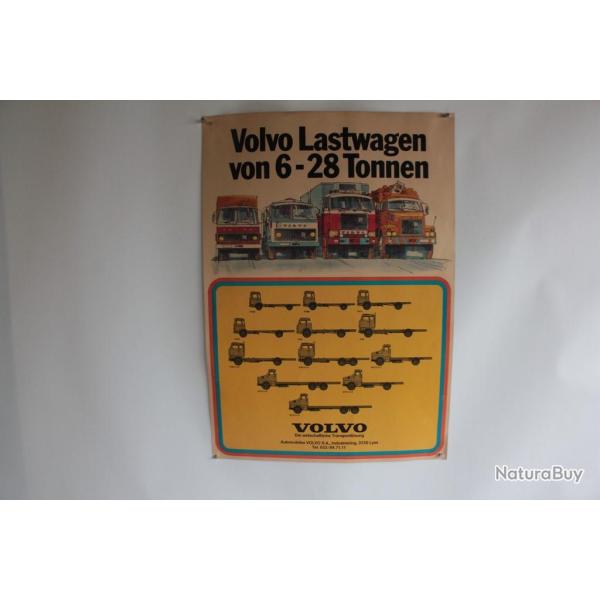 Affiche publicitaire VOLVO camion 6 � 28 tonnes