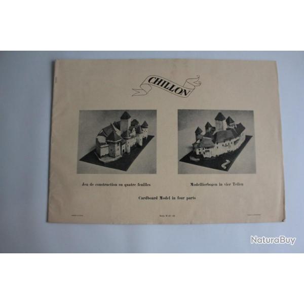 Maquette jeu de construction Chateau de Chillon s�rie M 41-44