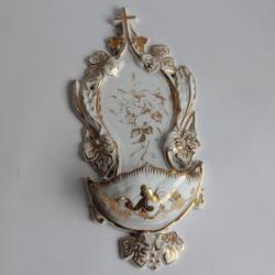 Bénitier porcelaine Vieux Paris