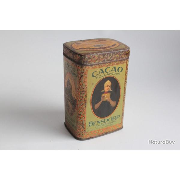 Bo�te � chocolat cacao t�le lithographi�e Bensdorp amsterdam