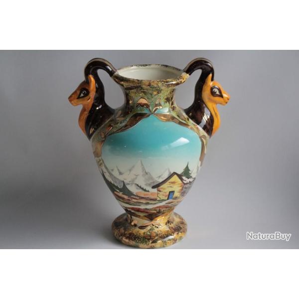 Grand vase fa�ence Rieubernet Chamois