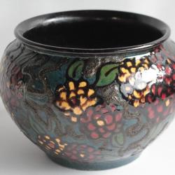 Vase terre vernissée SISPA Emile SIMONOD Savoie