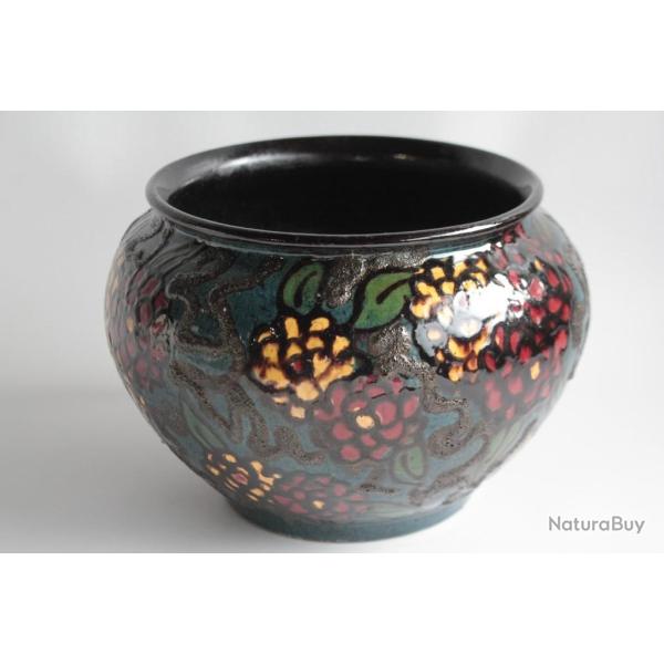 Vase terre verniss�e SISPA Emile SIMONOD Savoie
