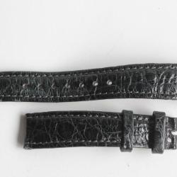 Bracelet montre Fridrich croco noir 16 mm