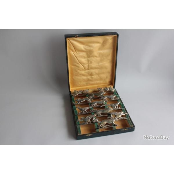 12 Porte-couteaux Animaux Joseph Buisson Art d�co