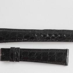 Bracelet montre Watches of Switzerland croco noir 18 mm