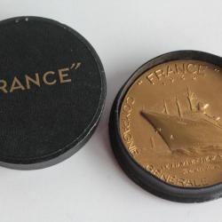 M&eacute;daille Paquebot France 1962 Compagnie G&eacute;n&eacute;rale Transatlantique