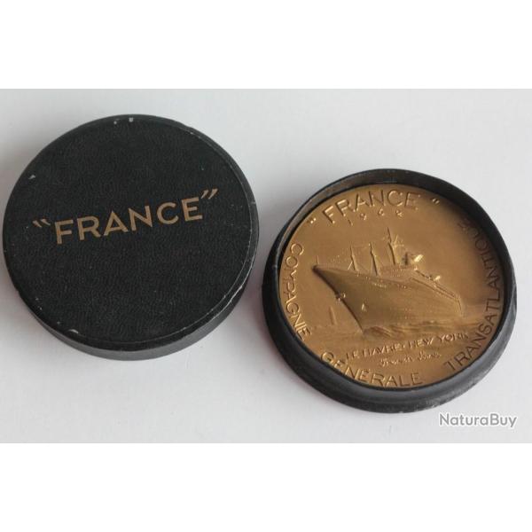 M�daille Paquebot France 1962 Compagnie G�n�rale Transatlantique