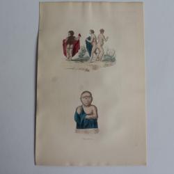 Gravure BUFFON Monstres XIXe si&egrave;cle