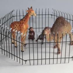 Girafe Dromadaire Singes Zoo Elastolin Hausser composition Jouet