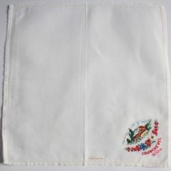 Mouchoir brodé coton Courchevel