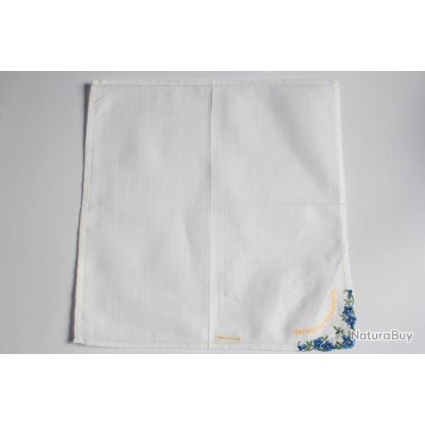Mouchoir brod� coton Ermitage du Moucherotte