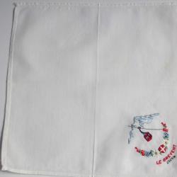 Mouchoir brodé coton Le Brevent Chamonix