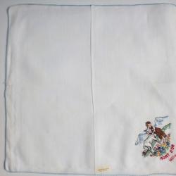 Mouchoir brodé coton Mont d'Or