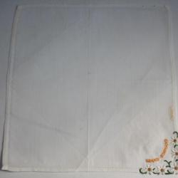 Mouchoir brodé coton Grand-Bornand Haute-Savoie