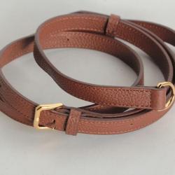 BURBERRY Bandoulière Sac à main cuir marron