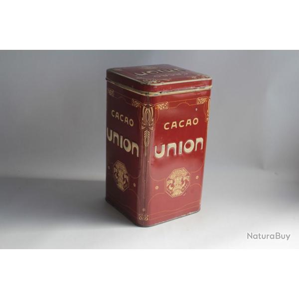 Bo�te chocolats t�le lithographi�e Cacao Union